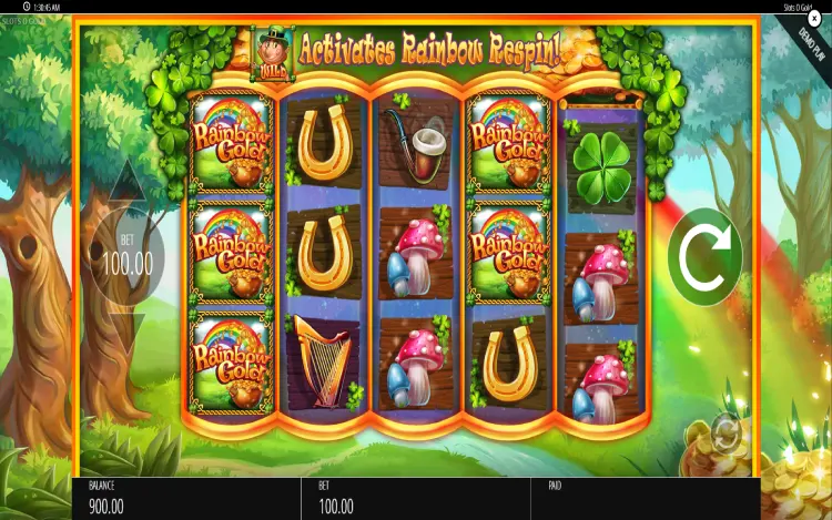 Slots O’ Gold - Rainbow Gold Reveal Feature