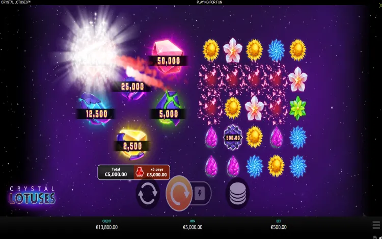 Crystal Lotuses - Random Pot Prize Feature