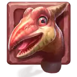 Dino Drop - Red Dinosaur (Pterodactyl) Symbol