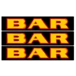 Red Hot Tamales - Yellow Triple Bar Symbol
