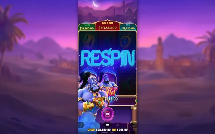 Mystic Wishes - Respin Feature