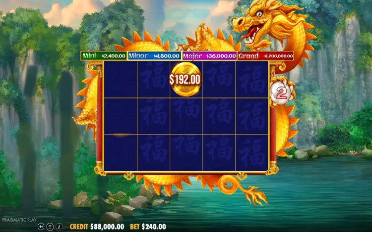 Dragon’s Gate Bonus Choice - Respins Feature