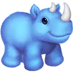 Whack A Fluffy - Rhino Symbol