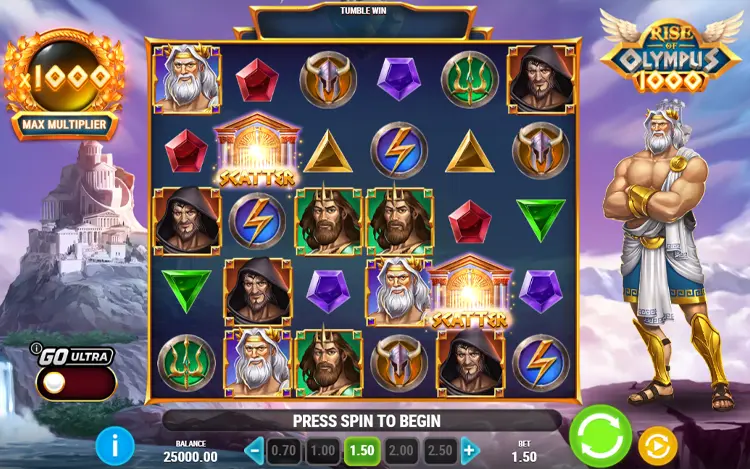 Rise of Olympus 1000 - RTP & Wagering