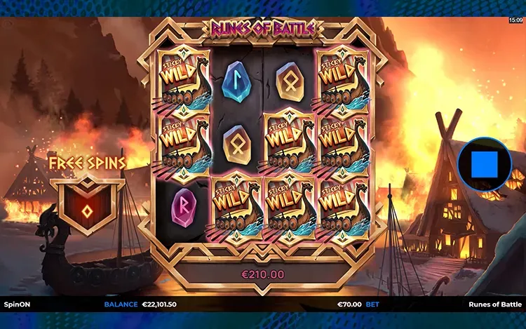 Runes of Battle - Free Spins With Sticky Wilds