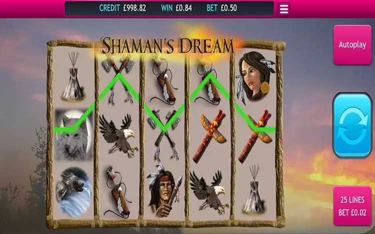 Shamans Dream MOBILE Simple Win