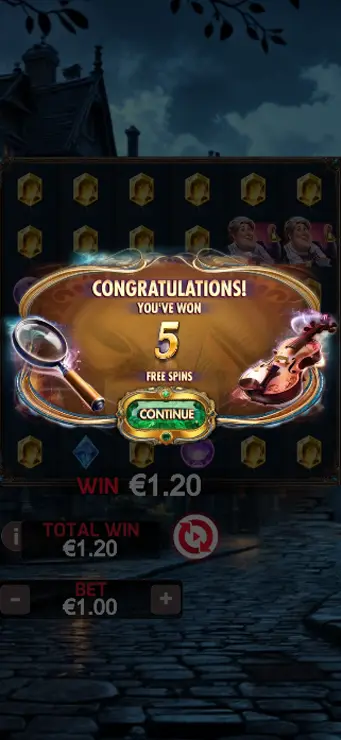 Sherlock and the Stolen Gems - Mobile Bonus