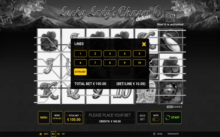 Lucky Lady's Charm Deluxe 6 - Sixth Reel Feature