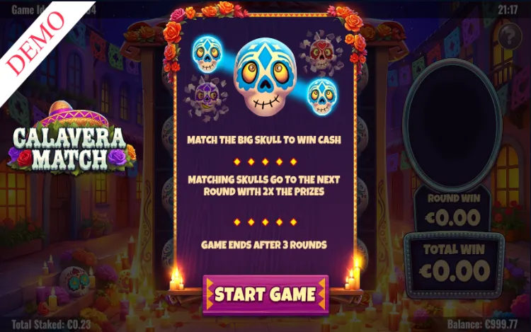 Slingo Day 2 Dab - Calavera Match