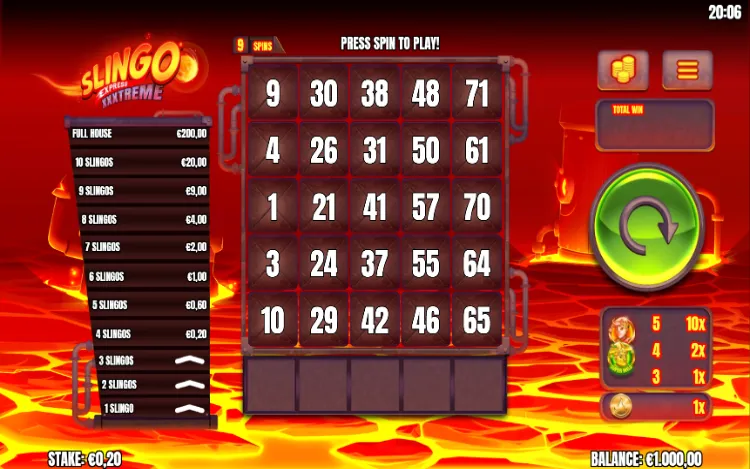 Slingo XXXtreme Express - Mobile Base Game