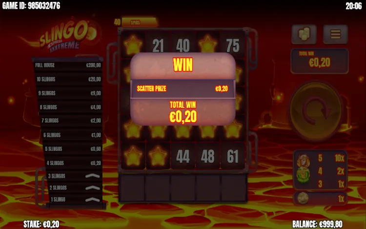 Slingo XXXtreme Express - Mobile Simple Win