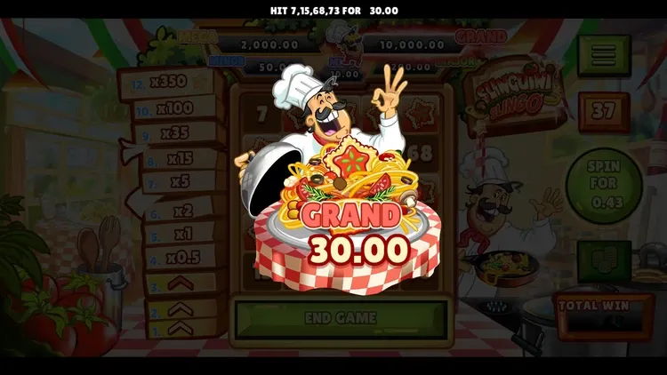 Slinguini Slingo Bonus