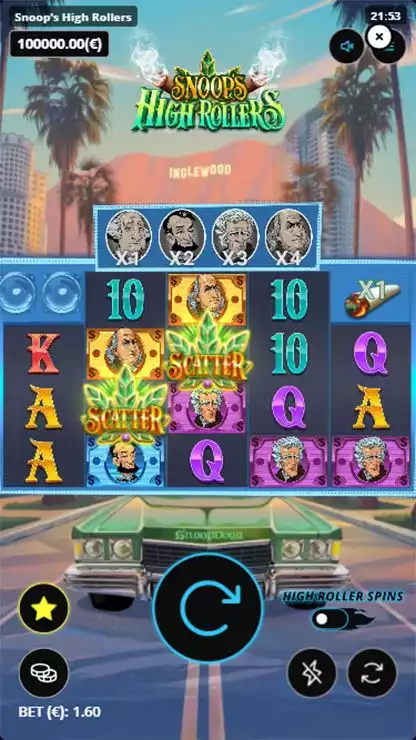 Snoop’s High Rollers Mobile Features - Basegame