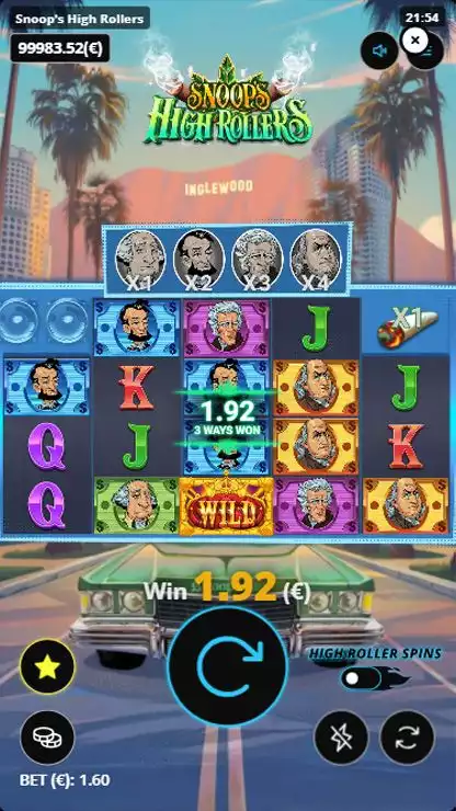Snoop’s High Rollers Mobile Features - Bonus