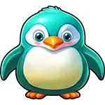 Snow Party - Teal Penguin Symbol