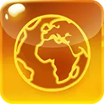 Space Stacks - Orange Earth Symbol