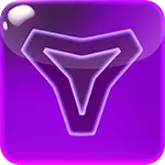 Space Stacks - Purple Triangle Symbol