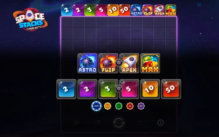Space Stacks - RTP and Wagering