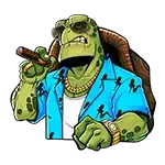Spice -  Blue Shirt Turtle Symbol
