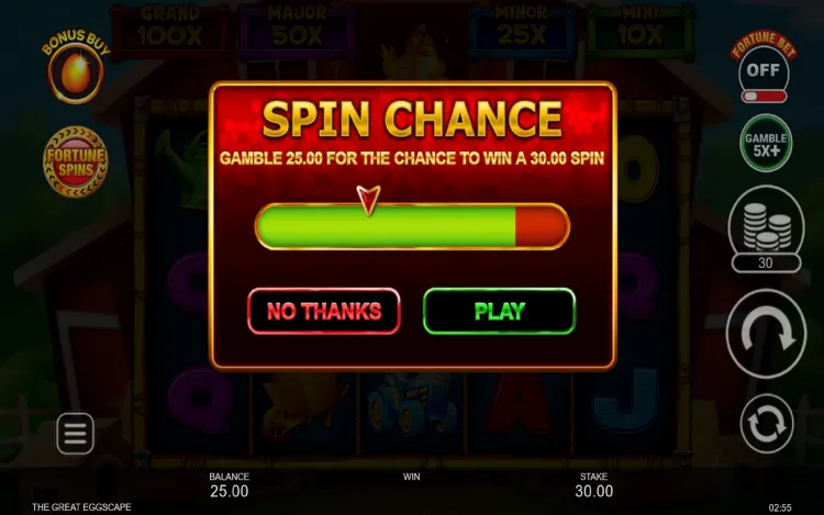 The Great Eggscape - Spin Chance Feature