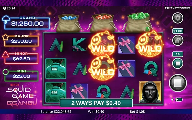 Squid Game GGANBU RTP and Wagering