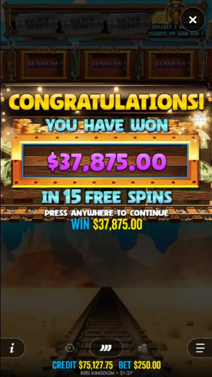 Steamin’ Reels - Mobile Simple Win