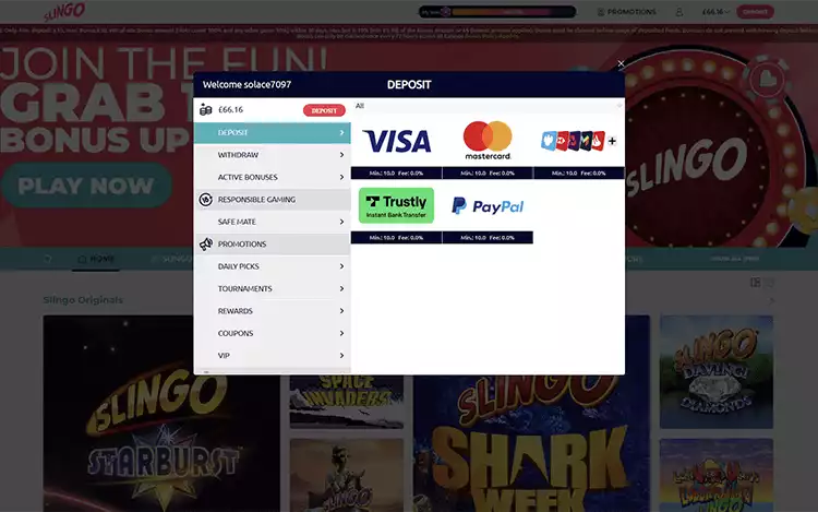 Step 3 Deposit Funds to Place Bets