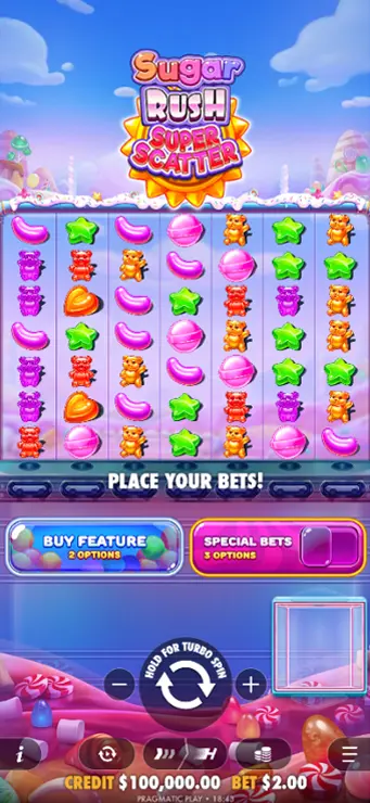 Sugar Rush Super Scatter - Mobile Base Game