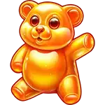 Sugar Rush Super Scatter - Orange Gummy Bear Symbol