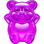 Sugar Rush Super Scatter - Purple Gummy Bear Symbol