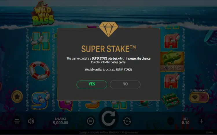 Wild Wild Bass - Super Stake Feature