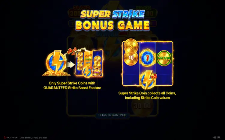 Coin Strike 2: Hold and Win Super Strike Coin Feature