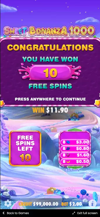 Sweet Bonanza 1000 Bonus