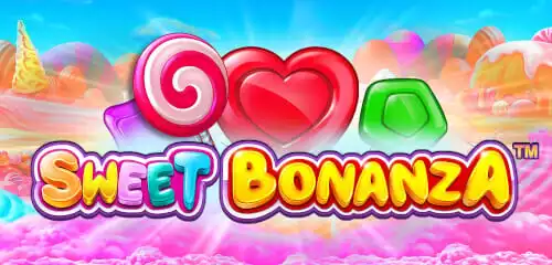 logo for the slot game sweet bonanza