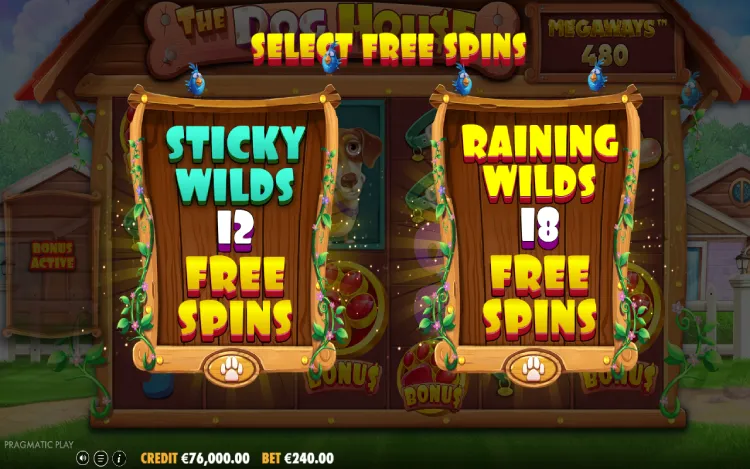 The Big Dog House - Free Spins Feature