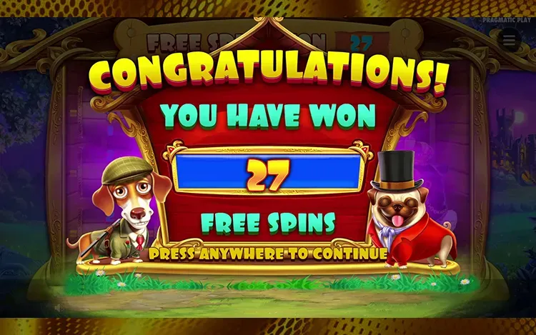 The Dog House - Royal Hunt Bonus Features - Free Spins