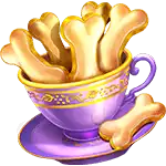 The Dog House - Royal Hunt - Golden Bones in a Teacup Symbol