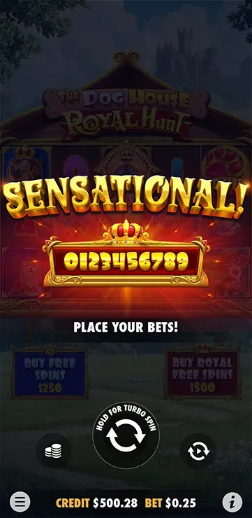 The Dog House - Royal Hunt Mobile Features - Simple Win