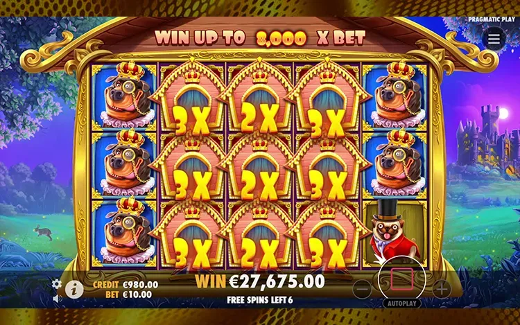 The Dog House - Royal Hunt Bonus Features - Multiplier Wilds