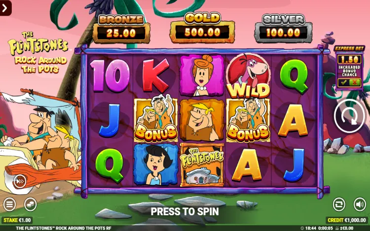 The Flintstone Rock around the Pots - RTP and Wagering