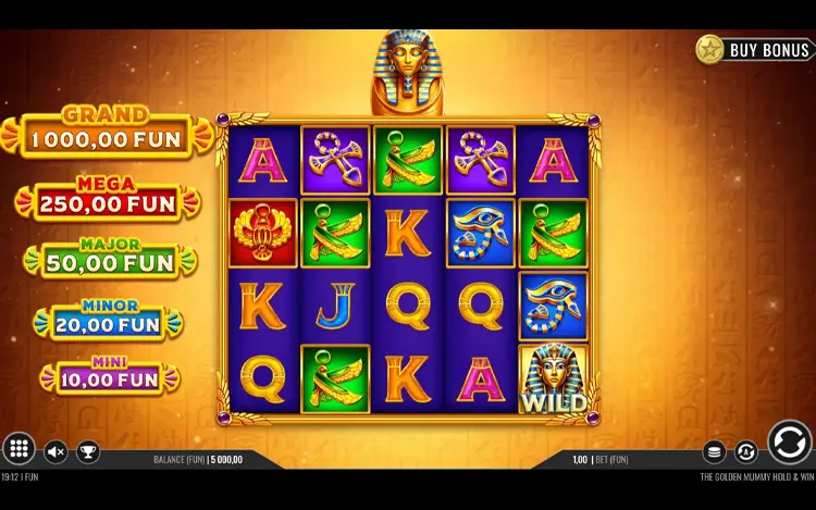 The Golden Mummy Hold and Win - Mobile Base Game