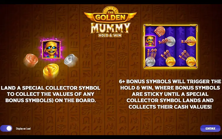 The Golden Mummy Hold and Win - Feature
