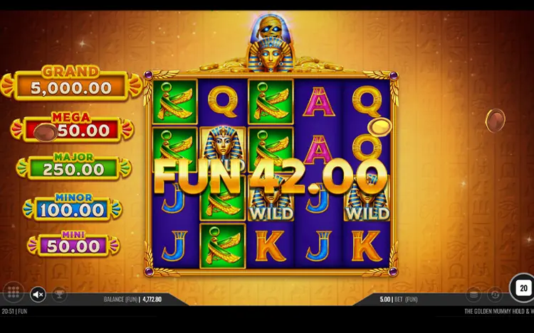The Golden Mummy Hold and Win - Mobile Win