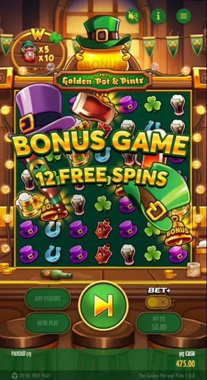 The Golden Pot and Pints - Mobile Bonus Game