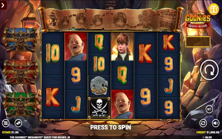 The Goonies 3 Megaways Quest for Riches Jackpot King - RTP and Wagering