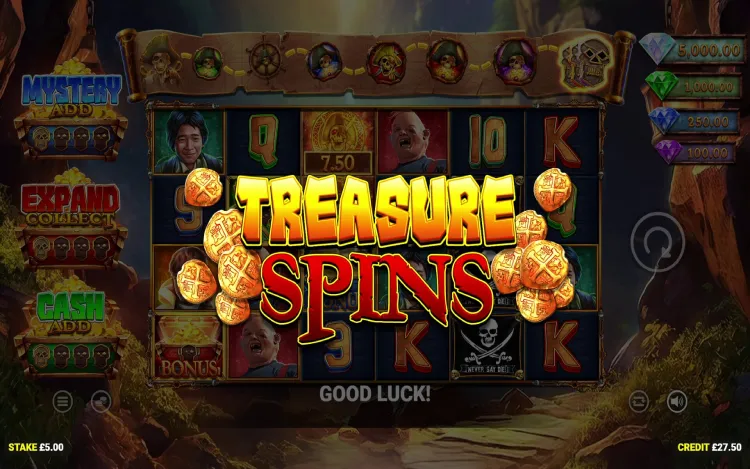 The Goonies Quest for Treasure 3 - Treasure Spins