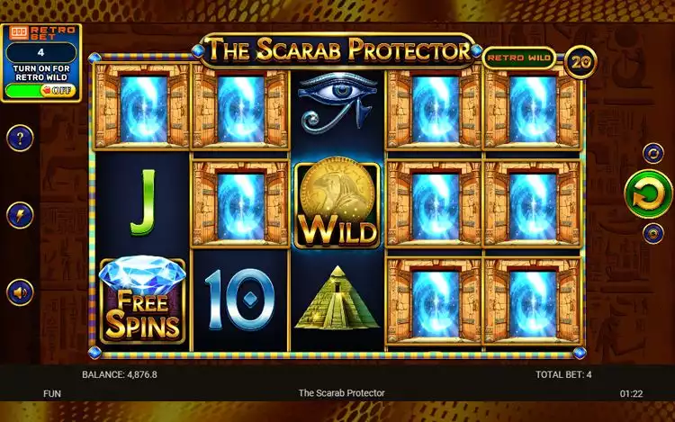 The Scarab Protector Bonus Features - Mystery Symbol