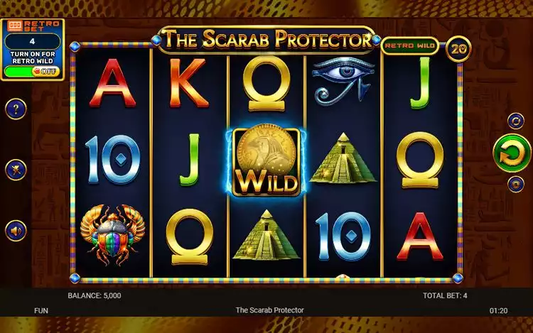 The Scarab Protector Bonus Features - Retro Bet