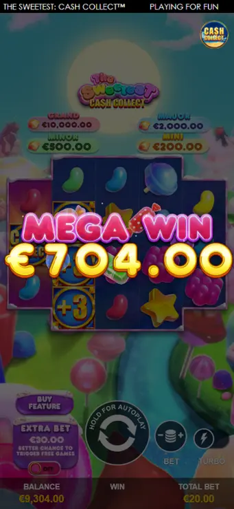 The Sweetest Cash Collect - Mobile Win