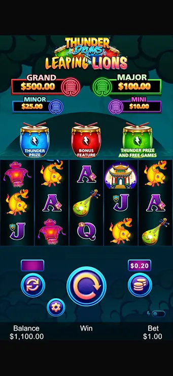 Thunder Drums Leaping Lions Base Game